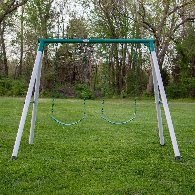 Backyard Discovery Mini Brutus HeavyDuty Metal AFrame Swing Set